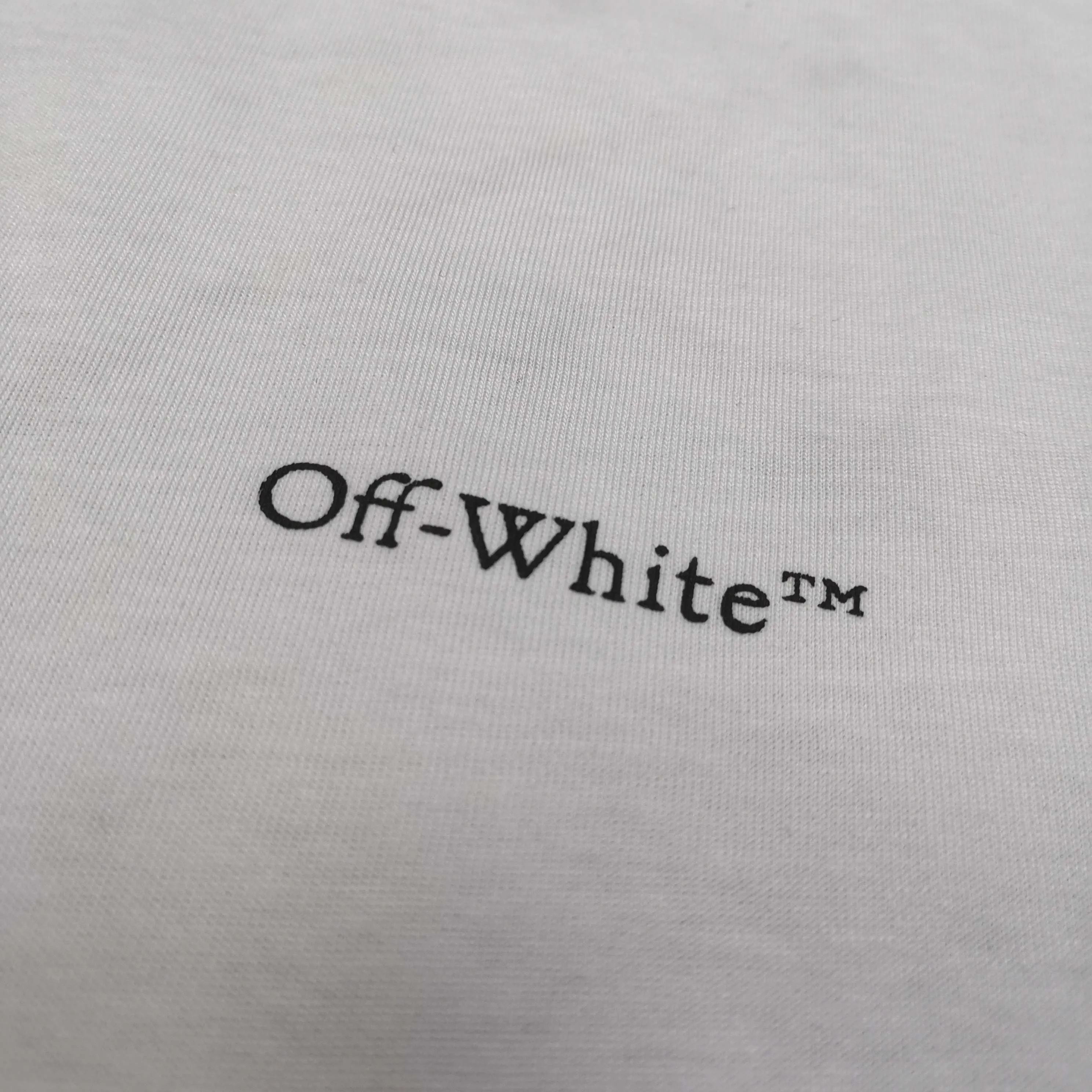 off white new floral graffiti loose short-sleeved T-shirt Size: S M L XL Color: Black White P240